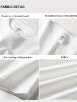 Camiseta gráfica para hombre 100% algodón pesado - Camiseta de manga corta con estampado geométrico y gato juguetón, talla grande, ajuste regular, camiseta informal de verano para adolescentes y adultos jóvenes - details 0