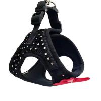 Arnés perro, decoración de diamantes pequeños, suave y transpirable, chaleco, arnés perros, Collar correa el pecho para - details 4