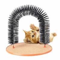 Juguetes para gatos arcos auto-masaje cepillo de acicalamiento mascota gato rascador alfombra juguetes interactivos - details 5