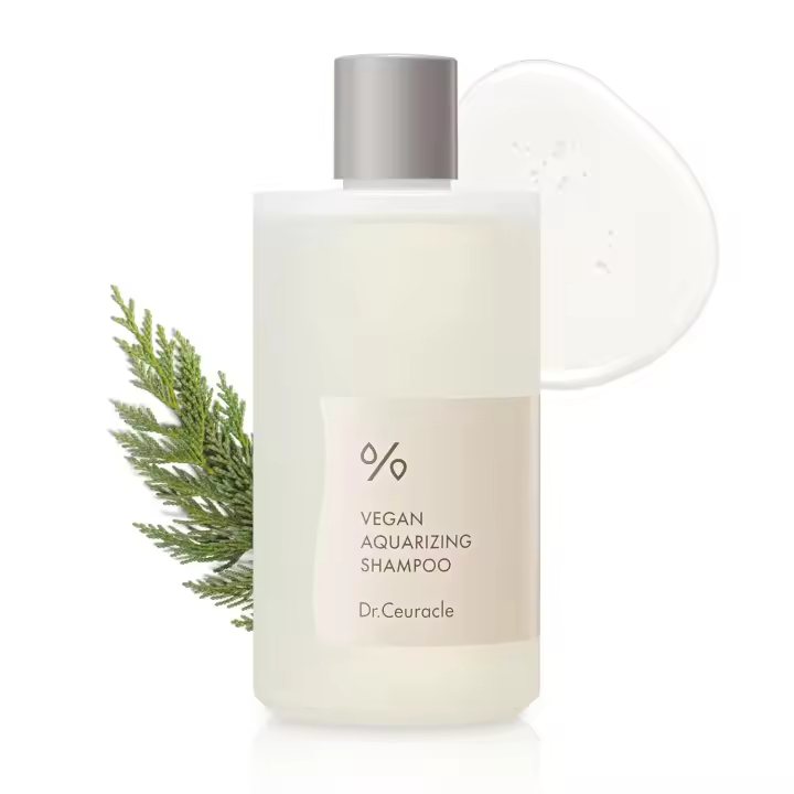 leegeehaam Dr.Ceuracle Champú aquarizante vegano para cabello seco - Cuidado diario hidratante del cabello con Aqua Seal, ácido hialurónico, ciprés - 1