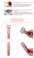 Depiladora corporal 4 en 1 para mujeres, maquinilla de afeitar eléctrica para vello de axila, Bikini, piernas, vello púbico - details 6