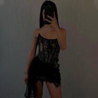 Mini vestido irregular transparente sin tirantes elegante para mujer vestido de fiesta de verano - details 13