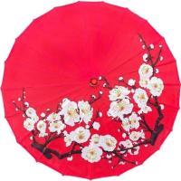 Paraguas de Bambú de Seda Hecho a Mano Arte Clásico de Baile Japonés Flor de Cercero para Bodas, Fiestas, Fotos - details 13