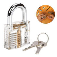 Juego de cerradura de acero inoxidable con candado transparente y kit de entrenamiento para principiantes y cerrajeros - details 1