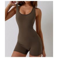 Mono deportivo de yoga sin mangas para mujer, mono ajustado para entrenamiento, ropa deportiva - details 13