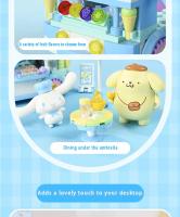 MINISO Sanrio bloques de construcción familiares, juguetes educativos para niños y niñas, rompecabezas, regalo de Adorno - details 5