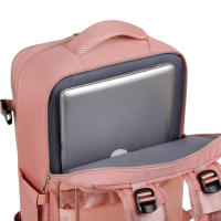 Bolsa de viaje portátil de gran capacidad para ordenador portátil de negocios, mochila informal multicapa con doble cremallera - details 5