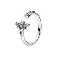Caliente 100% libélula Margarita hoja Rosa moda circón ajuste Pandora anillo femenino encanto joyería regalo - details 7