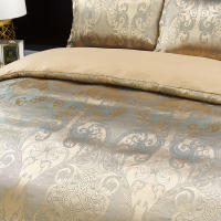 Juego De Ropa De Cama dorada Jacquard, Funda Nórdica Suave Y Cómoda, 2/3 Piezas - details 6