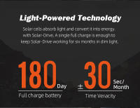 NORTH EDGE EVOQUE2 Reloj Luminoso Original para Hombre con Energía Solar, Ideal para Exploración al Aire Libre, Montañismo, Camping, Resistente al Agua hasta 50 M - details 3
