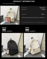Mochila de viaje de gran capacidad para hombre, bolso escolar informal para mujer, estilo japonés, mochila para estudiantes de secundaria - details 3