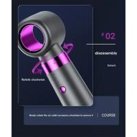 Secador de pelo multifunción 5 en 1, peine de aire caliente, rizador automático, peine de pelo liso, herramienta de estilo de salón, secado rápido - details 16