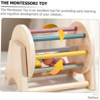 Tambor Textil Juguetes De Bebe Juguete para Niños Juguete Educativo para Niños Juguetes Sensoriales Madera Girar Bebé Kit - details 6