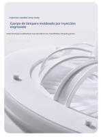 Ventilador de Techo con Luz LED 25cm - Motor DC Silencioso 3 Velocidades, Control Remoto Temporizador, 5 Aspas 8", Luz Ajustable (Blanco/Ámbar/Neutro), Diseño Moderno para Interior - details 10