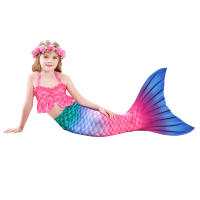 Traje de baño de cola de sirena para niñas, traje de baño de sirena para niños, aleta para Cosplay de Halloween, ropa de playa - details 1