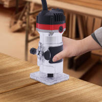 Enrutador, Enrutador de 6,35 mm (1/4 de pulgada) Recortadora manual eléctrica Fresa de bordes Fresa de madera 800 W para cortadores de madera, ranuras de madera, hecho a mano - details 3
