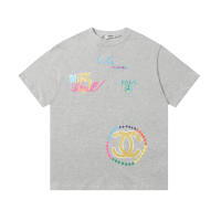 Camisetas Casuales de Verano para Hombres Algodón Puro, Cuello Redondo, Mangas Cortas, Novedad con Estampados de Logotipo - details 0