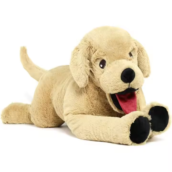 Grande Peluche de Golden Retriever Regalo Ideal para Niños, Novia, Perros Juguetes y Juegos - 1