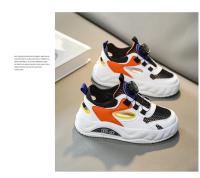 Compañeros de clase zapatillas de deporte para niños 2025 zapatos de malla de verano zapatos de marco para niños de mediana y mayor hebilla giratoria para niños zapatos antideslizantes transpirables para correr - details 4