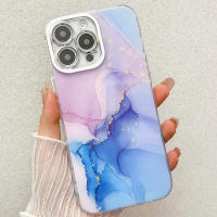 Funda de lujo con marco chapado y pintado de mármol IMD para iPhone 16 Pro Max 15 Pro 14 Pro - details 11