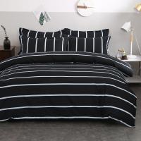 Tela de fibra avanzada para ropa de cama, juego de tres piezas con patrón bonito y Simple, no daña la piel, adecuado para las cu - details 8