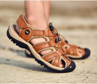 Nuevo Sandalias deportivas grandes de cuero para hombre, verano 2022 - details 6