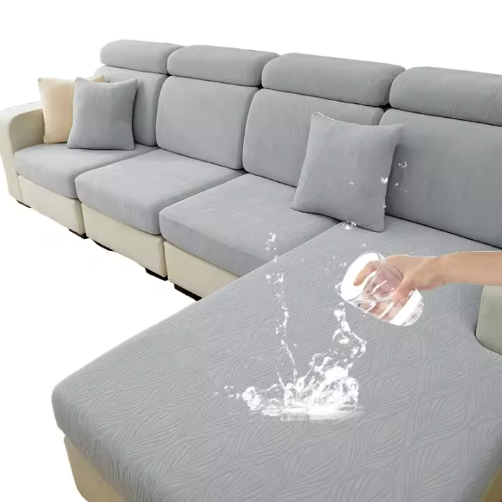Cubierta del cojín del sofá jacquard, cubierta protectora del sofá impermeable, cubierta del asiento lavable - 1