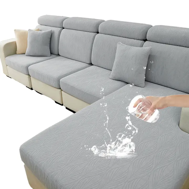 Cubierta del cojín del sofá jacquard, cubierta protectora del sofá impermeable, cubierta del asiento lavable - 1
