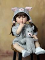 BZDOLL muñeca Reborn realista de 55cm con cuerpo de silicona completo, juguete de casa de juegos de bebé recién nacido de 22 pulgadas, regalo de cumpleaños para niña - details 1