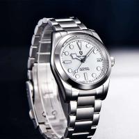 Reloj Automático de Lujo Premium PAGANI DIZAIN Crisálida de 36MM Vidrio de Zafiro Correa de Cuero - details 16