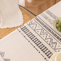 Mantel bohemio vintage con borlas, impermeable, antimanchas, de algodón y lino para protección de mesa de patio al aire libre sin arrugas. - details 17