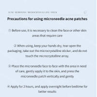 Parche hidrocoloide para acné con microagujas, parche Invisible transpirable para acné, disponible para el día y la noche, parche de reparación para el cuidado de la piel - details 11