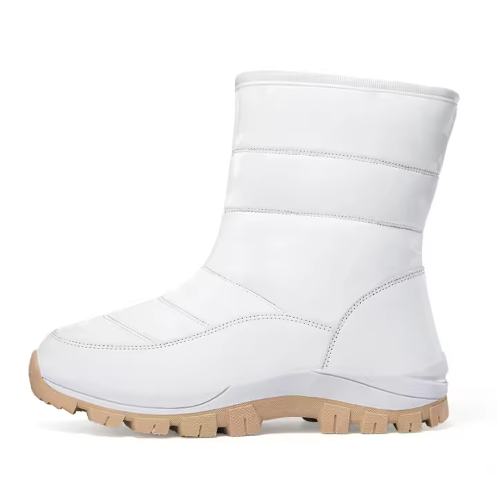 Botas de nieve para mujer, zapatos cálidos para exteriores a la moda, zapatos planos informales a la moda, botas cortas para mujer - 1