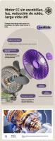 Nuevo ventilador luminoso plegable multifunción de escritorio USB silencioso mini ventilador pequeño cuatro en uno ventilador de circulación de aire - details 8