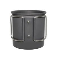 Taza de agua para acampar al aire libre, vajilla de aluminio plegable portátil para senderismo, Picnic y montañismo, 300ml - details 7