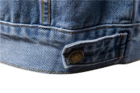 Chaqueta vaquera de estilo callejero para hombre, chaqueta delgada informal de algodón, otoño e invierno, 2024 - details 12