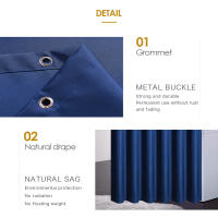 Cortina de Ducha de Lavanda Rústica con Flores Moradas Impermeable de Poliéster para Decoración de Baño y Tazón con Gancho - details 1