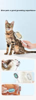 Peine de Aseo para Mascotas de Doble Cara 1pc Peine de Eliminación de Pelo con Tanque de Agua para Gatos y Perros Suministros de Mascotas - details 5