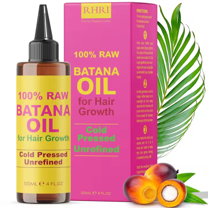 na Oil 100% Raw Pure Treatment Prensado en frío y sin químicos Crecimiento del cabello rizado para hombres y mujeres |   Tarro de tubo - 1