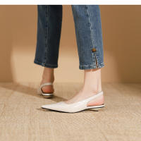 Nuevos zapatos adelgazantes de tacón bajo y poco profundos para mujer, zapatos planos - details 18