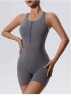 Ropa deportiva con cremallera para mujer, corsé corto de Lycra para mujer, ropa de entrenamiento, conjunto de gimnasio, ropa deportiva - details 18