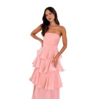 Vestido de Verano Tendencia y Elegante con Volantes Vestido Maxi de Pastel en Capas para Mujeres - details 0
