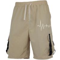 Pantalones Cortos de Carga para Hombres Ouwu Viste Relajado, Secado Rápido, Múltiples Bolsillos, Moda Verano Playa - details 7