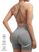 Mono deportivo para mujer Ajustable cruzado para correr Traje de Yoga de una pieza - details 5