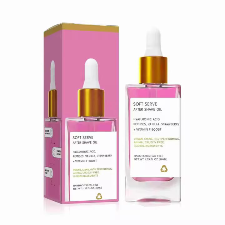 SICHYBGB Aceite de vainilla y fresa para mujer para la piel, aceite suave para después del afeitado, encarnado y seco, piel suave para prevenir pelos - 1