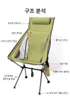 Reposacabezas plegables portátiles para acampar, aleación de aluminio ligera para viajes, silla de pesca, muebles de exterior - details 1