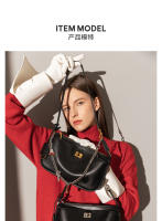 Bolso para mujer Nuevo bolso Kelly Bolso para las axilas Bolso cuadrado pequeño con cierre de cuero Bolso bandolera de hombro para viajeros - details 5