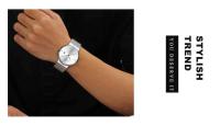 Reloj de Negocios Elegante de Acero Inoxidable Resistente al Agua, Movimiento de Cuarzo, Correa de Cuero Marca Superior - details 15