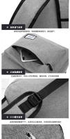 Mochila de tela Oxford simple e informal de gran capacidad, mochila escolar versión coreana, bolsa de viaje para ordenador para estudiantes de secundaria - details 3
