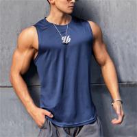Chaleco de gimnasio de verano para hombre, camisa de malla de alta calidad, camisetas sin mangas, camisetas sin mangas para correr, chaleco deportivo para Fitness, ropa para hombre 2025 - details 6
